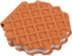 Блокнот ZiBi Chocolate Waffle 90x90 мм 80 листов нелинованный ароматизированная Soft Touch обложка (ZB.12470-40) - изображение 1
