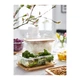 Контейнер для хранения продуктов IKEA 365+ 1.8 л прямоугольный с крышкой бамбук стекло 492.690.68 - зображення 2