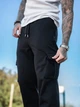 Мужские штаны карго теплые на флисе Teamv OVERSIZE Черные XL - изображение 7