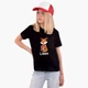 Дитяча футболка для дівчаток Лайк Лиса (Likee Fox) (25186-1033-8) 104-110 см Бавовна Чорний - зображення 2