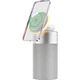 Бездротовий зарядний пристрій WiWU Multi-Function Wireless Charger with Ambient Light Speaker Silver (Wi-W022) [99538] - зображення 3