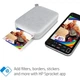Портативный фотопринтер HP Sprocket 2x3 White (HPISPW) [141287] - изображение 5