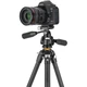 Штатив углеволокно трехосной 3D для фото и видео 4 секции 162.5 см черный Vanguard PS-1027 - изображение 3