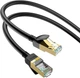 Сетевой интернет кабель для роутера Hoco US02 CAT6 High-Speed 1Gbts LAN RJ45 1м - Blac - изображение 1