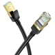 Сетевой интернет кабель для роутера Hoco US02 CAT6 High-Speed 1Gbts LAN RJ45 1м - Blac - изображение 2