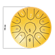 Глюкофон ручной язычковый барабан на 11 нот 16см Tongue Drum Yellow инструмент для медитации и йоги - изображение 5