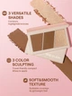 Тройная палетка контуринг + бронзер + шиммер SHEGLAM Trio Hero Face Palette - Dough - изображение 4