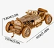 3D-пазл RoboTime- «Класичный авто» 1:16, 220 деталей деревянный механический конструктор - изображение 2