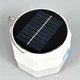 Лампа для кемпінгу New Energy 150W Портативна LED-лампа з сонячною панеллю, 3 акумуляторами 18650, колірною температурою 6500K та гачком для походів та відпочинку Білий - зображення 4