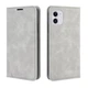 Чехол Taba Retro-Skin для Iphone 11 книжка с визитницей кожа PU серый - изображение 6
