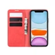 Чохол Taba Retro-Skin для Iphone 11 книжка з візитівкою шкіра PU червоний - зображення 5