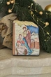Серебряная икона Рождество Христово (С801 D1447 OС) 7х10 см - изображение 1