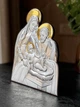 Серебряная икона Рождество Христово (С738 D738O) 10 х 14 см - изображение 5