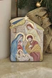 Серебряная икона Рождество Христово (С801 D1444 OС) 7х10 см - изображение 1