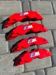 Накладки на гальмівні супорти BMW M стиль E39 E60 E46 E90 E92 F01 F10 F20 F32 F30 G01 G30 G20 Червоні - зображення 2