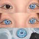 Синие контактные линзы на хэллоуин - Винтер 2шт. от ELITE Lens - изображение 6