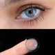 Синие контактные линзы Айс милк блу 2 шт. ELITE Lens - изображение 9