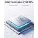 Ноутбук ACEMAGIC AX18 18.5" с процессором Intel® Twin Lake N150 pana la 3.60 GHz, IPS, 16GB DDR4 RAM, 512GB SSD, Intel® UHD графикой, Windows 11, серый - изображение 2