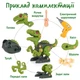 Конструктор для детей динозавры игрушки с шуруповертом игровой набор мозаика с отверткой для мальчиков большими деталями и инструментами детский - изображение 4