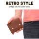 Мужская ключница визитница кожаная Premium Retro Wallet DF5 Коричневая - изображение 3