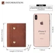 Мужская ключница визитница кожаная Premium Retro Wallet DF5 Коричневая - изображение 8