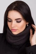 Снуд однотонный мелкой вязки Theo Buff Cascona one size Темно-серый - изображение 2