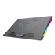 Подставка-кулер под ноутбук охлаждающая с RGB-подсветкой MEETION CP5050 черная - изображение 3