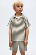 Шорты H&M 128783АВ белый черные полоски 110см - изображение 2