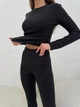 Жіночий теплий термокостюм (лонгслів + лосини) Uaclothes 42-44 Чорний (like35782-162031349) - зображення 4