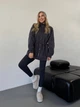 Жіноча тепла кофта на змійці з коміром-стійкою Uaclothes 48-52 Графітовий (like35790-162111361) - изображение 1