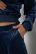 Спортивный костюм женский велюровый, цвет синий, XL, 244R9135 - изображение 5