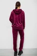 Спортивный костюм женский велюровый, цвет бордовый, XL, XXL, 244R9135 - изображение 4