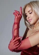 Фатинові довгі рукавички однотонні honey fashion accessories one size (S/M/L) бордовий (7-21) - изображение 2