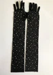 Довгі фатинові рукавички зі стразами fashion accessories one size (XS/S/M) чорний (7-72) - изображение 7