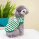 Флисовый свитер Derby Green Stripe L для собак, кошек, щенков - изображение 1