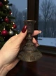 Подсвечник медный винтажный, 10х8х4 см. - изображение 3