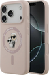 Etui Karl Lagerfeld Silicone Karl&Choupette Ring MagSafe do Apple iPhone 17 Pro Pink (3666339549435) - obraz 1