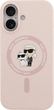 Etui Karl Lagerfeld Silicone Karl&Choupette Ring MagSafe do Apple iPhone 17 Pink (3666339549411) - obraz 2
