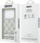 Etui DKNY Checkered with Printed Stripes do Apple iPhone 17 Pro Beige (3666339545772) - obraz 8