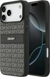 Etui DKNY Repeat Texture Pattern with Tonal Stripe do Apple iPhone 17 Pro Max Black (3666339545741) - obraz 1