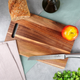 Дошка для нарізання Excellent Houseware дерев’яна Коричнева 40 x 25 см (8720573836715) - зображення 5