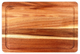 Deska do krojenia i serwowania Excellent Houseware drewniana Brązowa 37 x 25 cm (8720573837545) - obraz 2