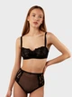 Бюстгальтер без косточек brabrabra Закохана SLZ25801027 75B Черный (6907208069348) - изображение 1
