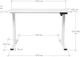Стол с электрорегулировкой высоты RZTK eDesk 2 1200 х 600 мм White - изображение 11