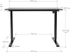 Стол с электрорегулировкой высоты RZTK eDesk 2 1200 х 600 мм Black - изображение 11