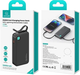 УМБ Usams US-CD224 USB-C Retractable 10000 mAh PD 20W Black (6958444910093) - зображення 2