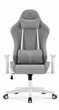 Геймерське крісло Hell's HC-2000 Grey White тканина - зображення 2