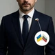Значок (пин) BROCHE брошь бижутерия Флаги Украина-Болгария BRGV114461 - изображение 3