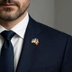 Значок (пин) BROCHE брошь бижутерия Флаги Украина-Румыния BRGV115121 - изображение 4