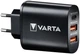 Зарядний пристрій Varta Wall Charger 38W USB-С (PD) + 2 x USB-A (QC 3.0) Black (57958101401) - изображение 1